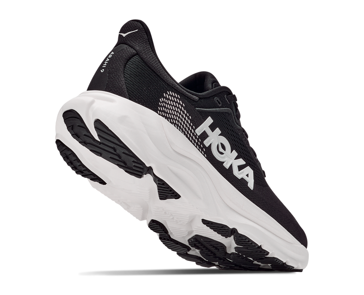 hoka arahi 9 men's | black white