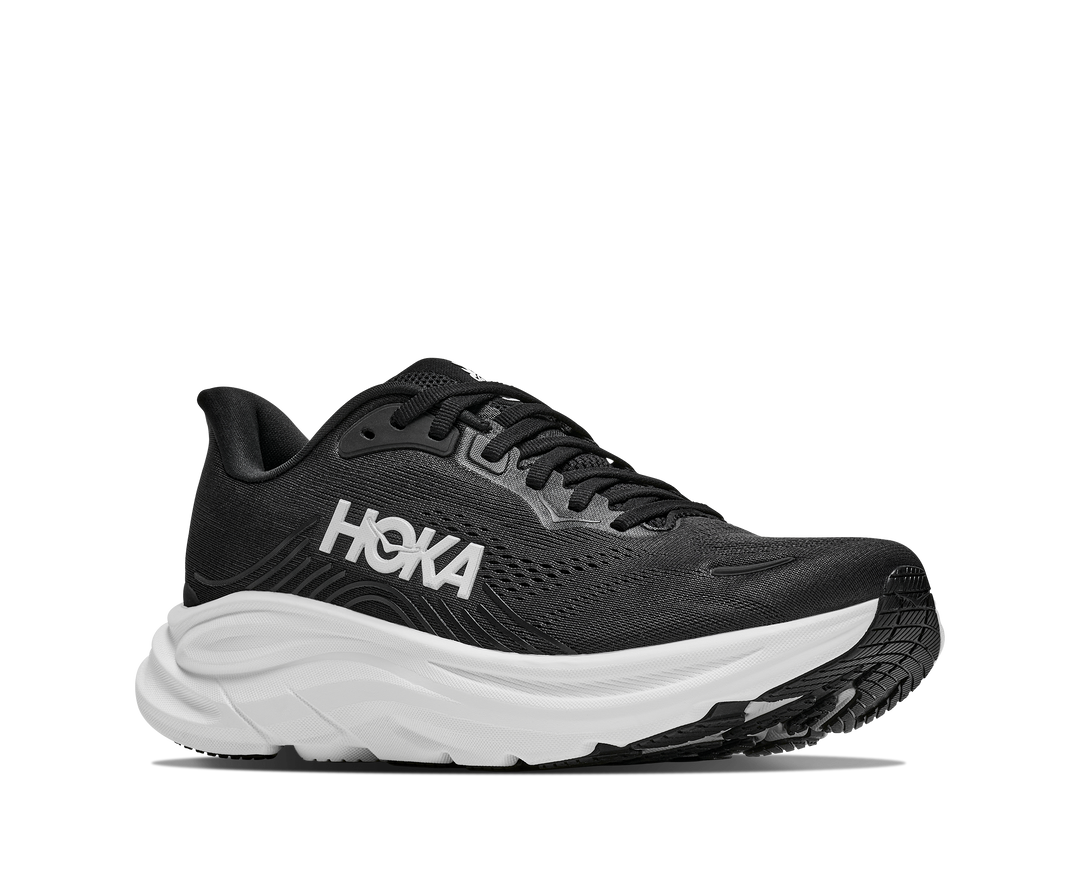 hoka clifton 11 men's | black white
