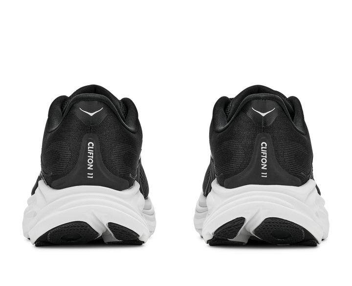 hoka clifton 11 women's | black white