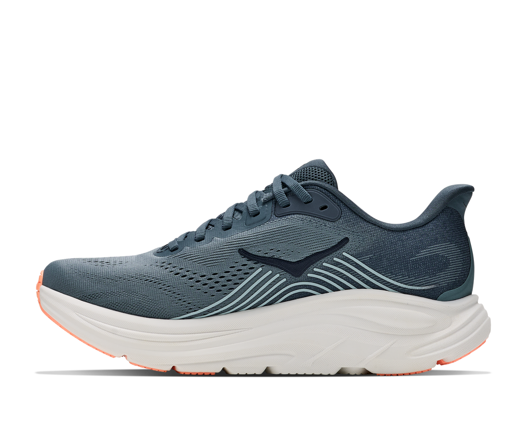 hoka clifton 11 wide women's | faded navy glimmering blue