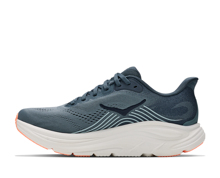 hoka clifton 11 wide women's | faded navy glimmering blue
