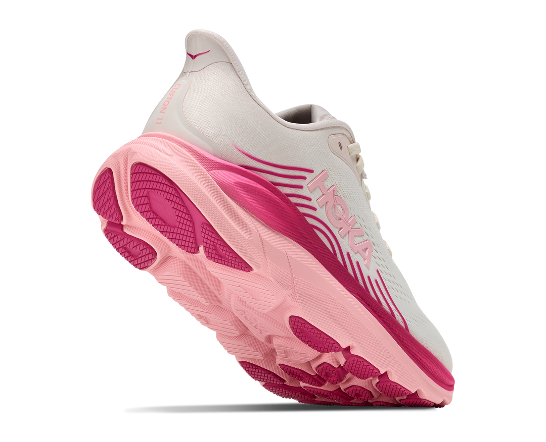 hoka clifton 11 women's | rose cream dewy pink