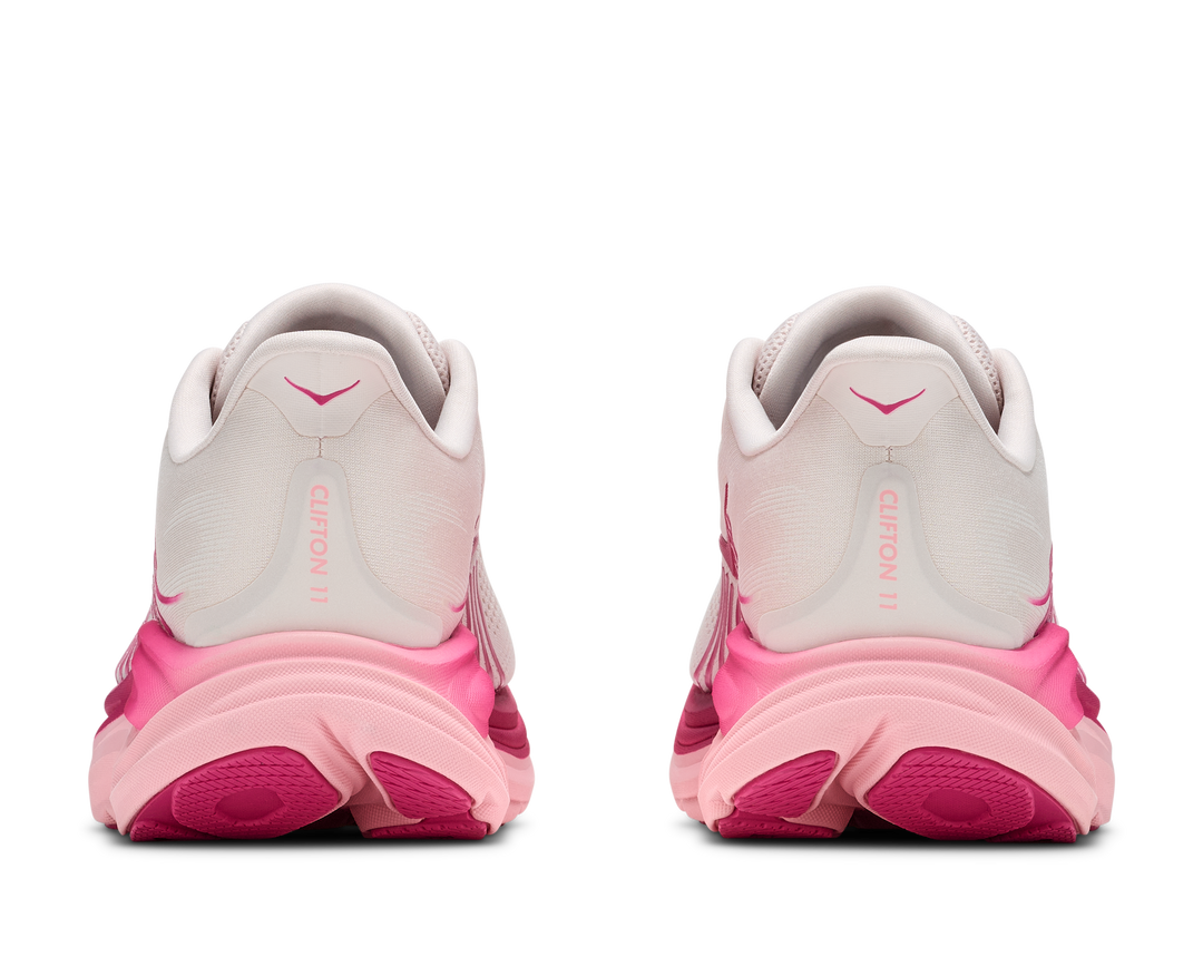 hoka clifton 11 women's | rose cream dewy pink