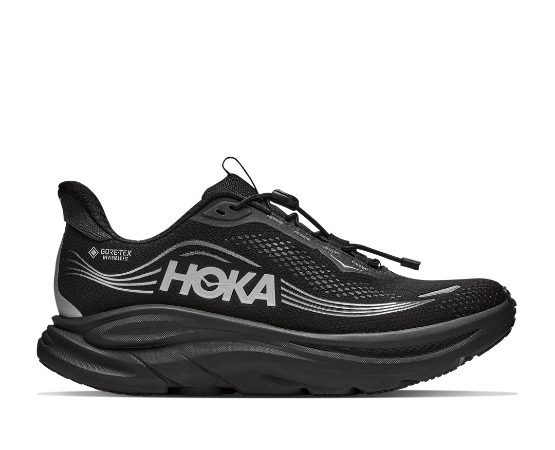 hoka clifton 11 gtx men's | black black