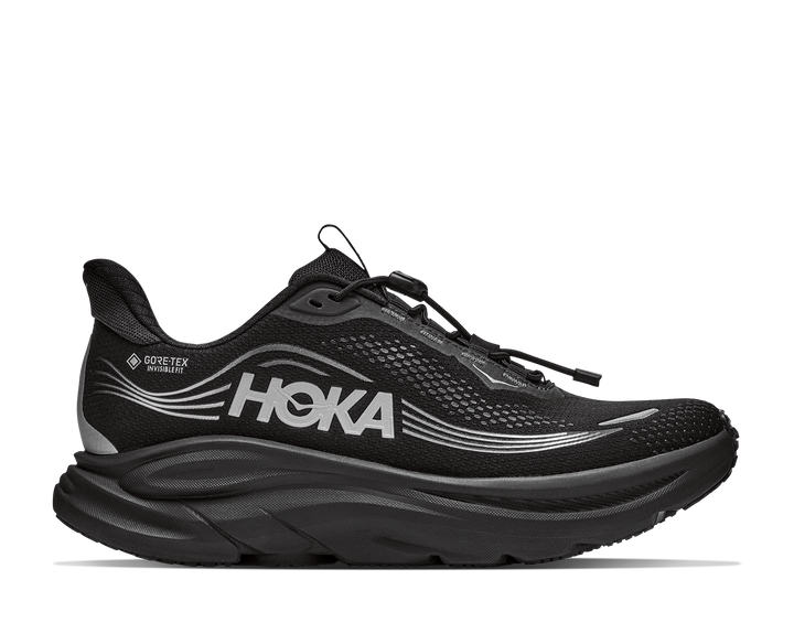 hoka clifton 11 gtx men's | black black