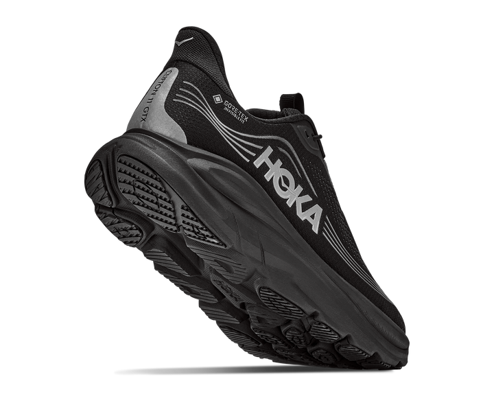 hoka clifton 11 gtx men's | black black