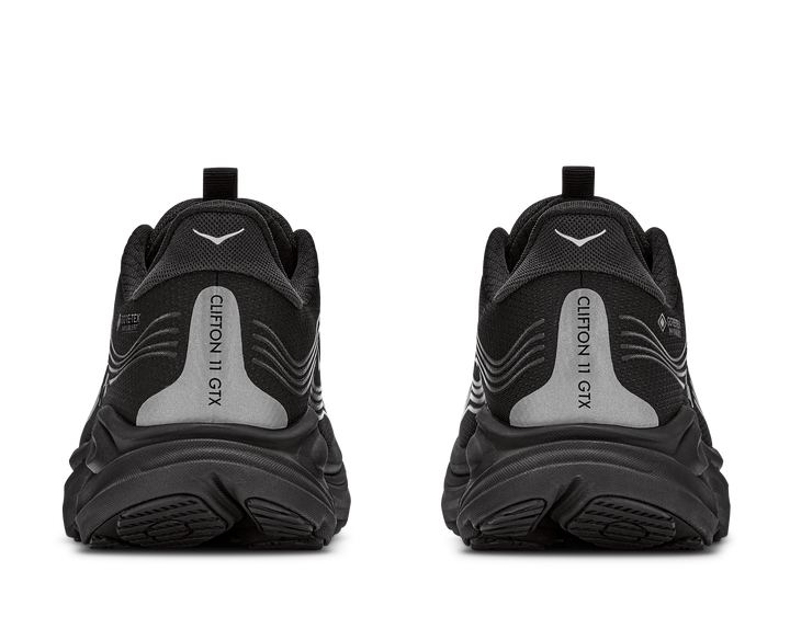 hoka clifton 11 gtx men's | black black