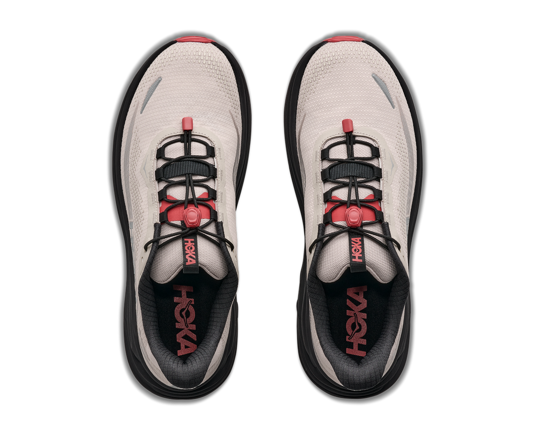 hoka clifton 11 gtx men's | river rock grey carbon black