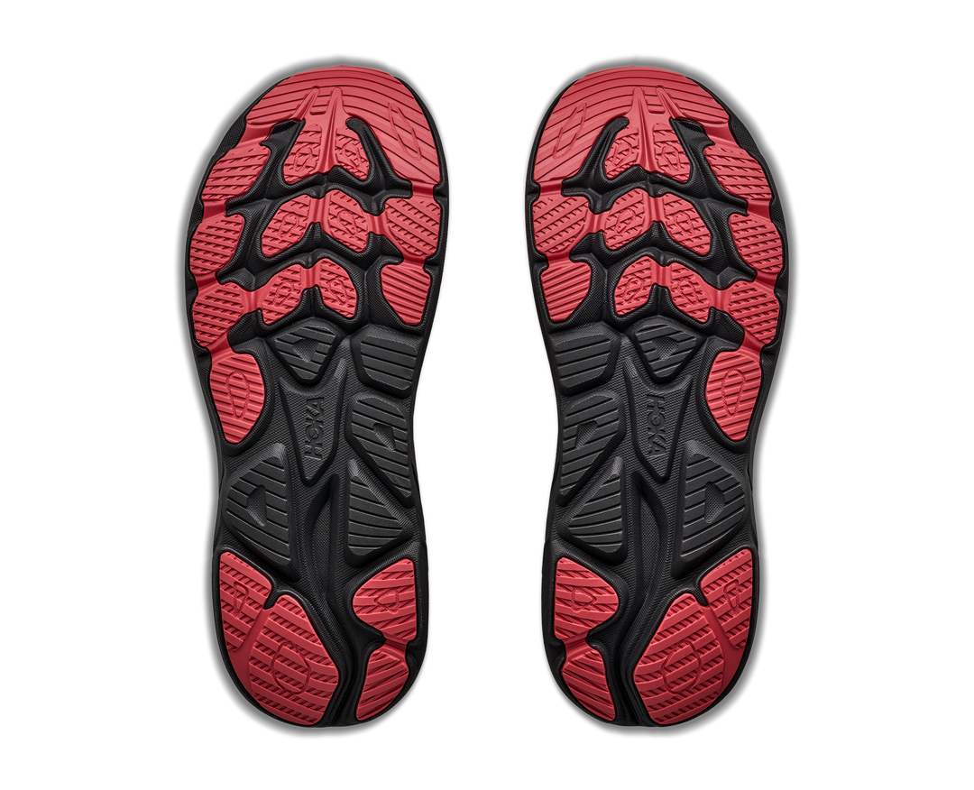 hoka clifton 11 gtx men's | river rock grey carbon black