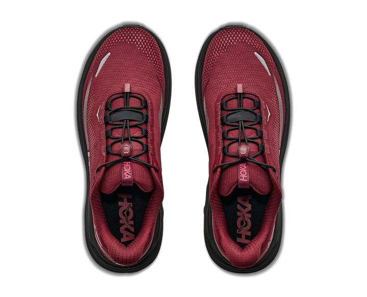 hoka clifton 11 gtx men's | varsity burgundy carbon black