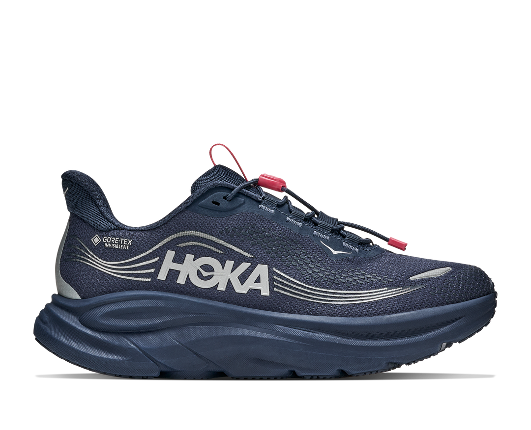 hoka clifton 11 gtx women's | varsity navy burnt red