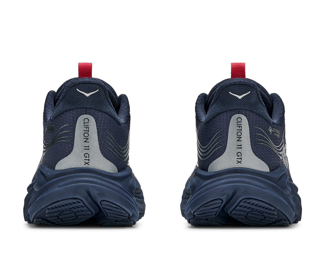 hoka clifton 11 gtx women's | varsity navy burnt red