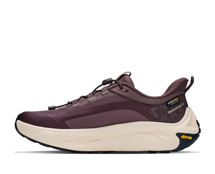 hoka transport 2 gtx women's | smoky quartz deep mauve
