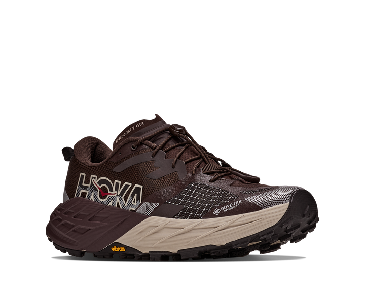 hoka speedgoat 7 gtx men's | spiced chocolate river rock grey
