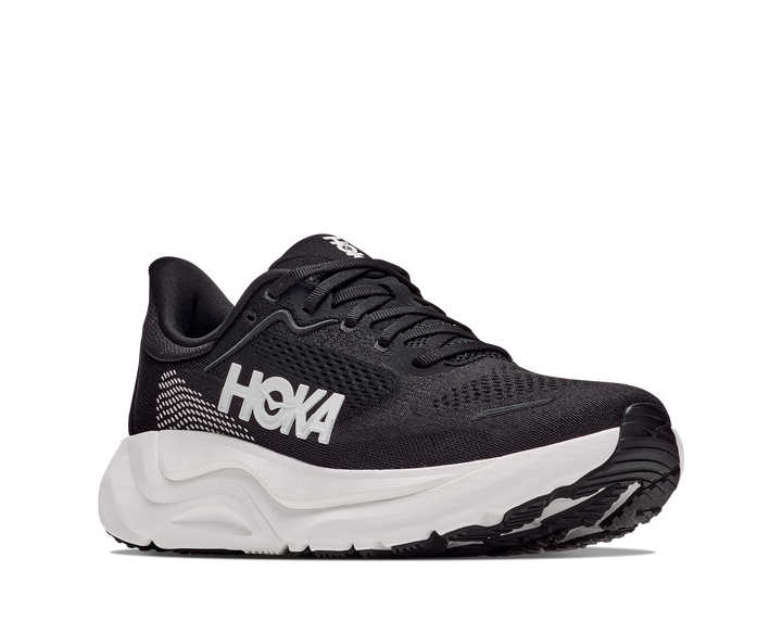 hoka arahi 9 wide men's | black white