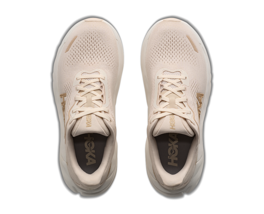 hoka arahi 9 wide women's | alabaster oat milk