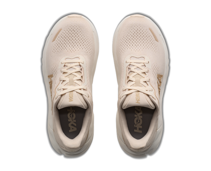 hoka arahi 9 wide women's | alabaster oat milk