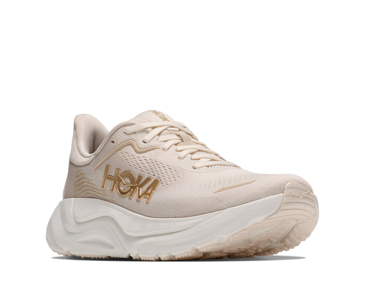 hoka arahi 9 wide women's | alabaster oat milk