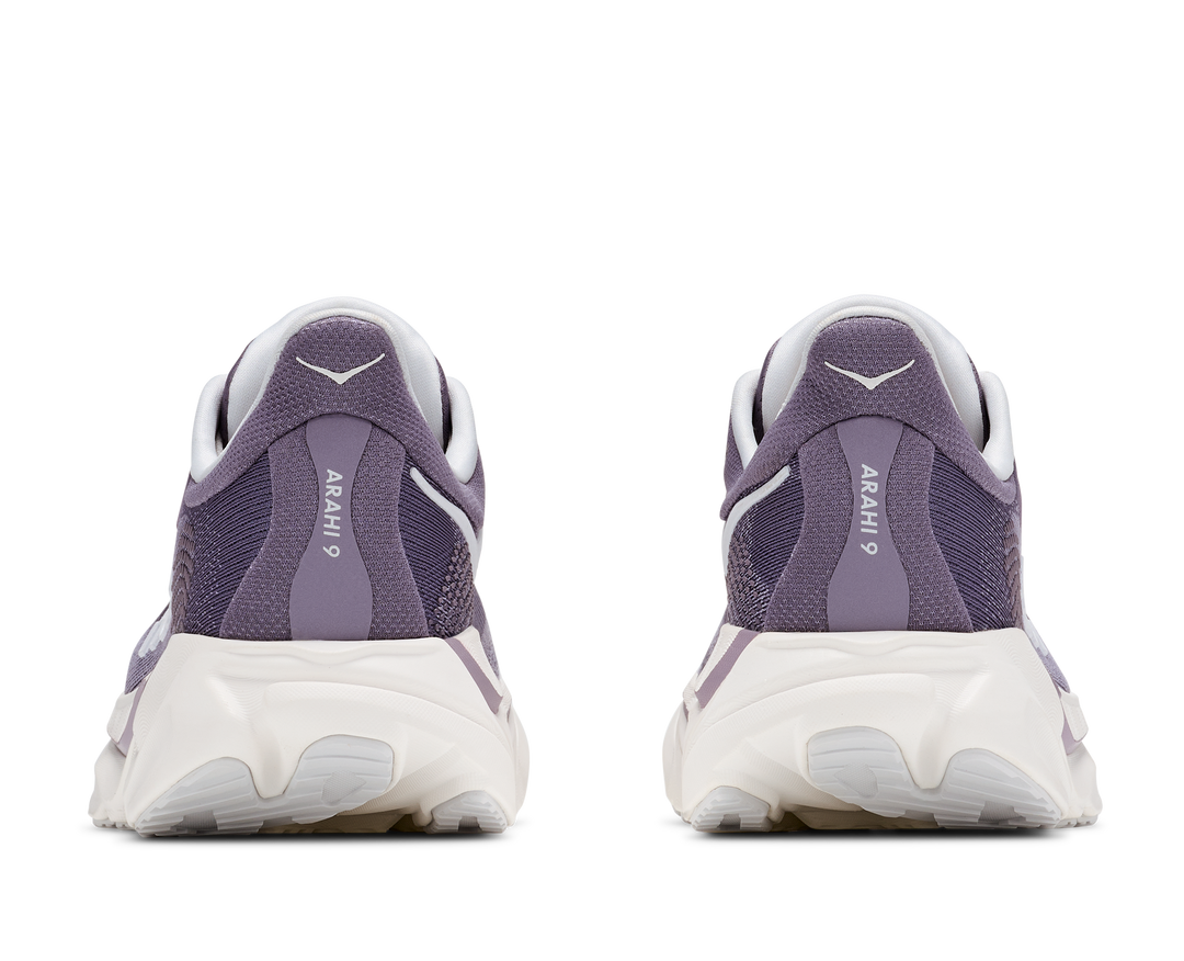hoka arahi 9 wide women's | purple fog mellow lilac