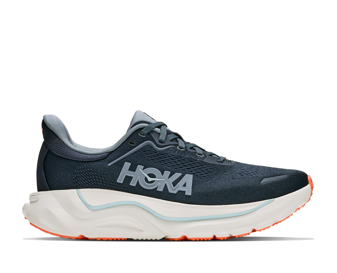 hoka arahi 9 wide women's | varsity navy faded navy