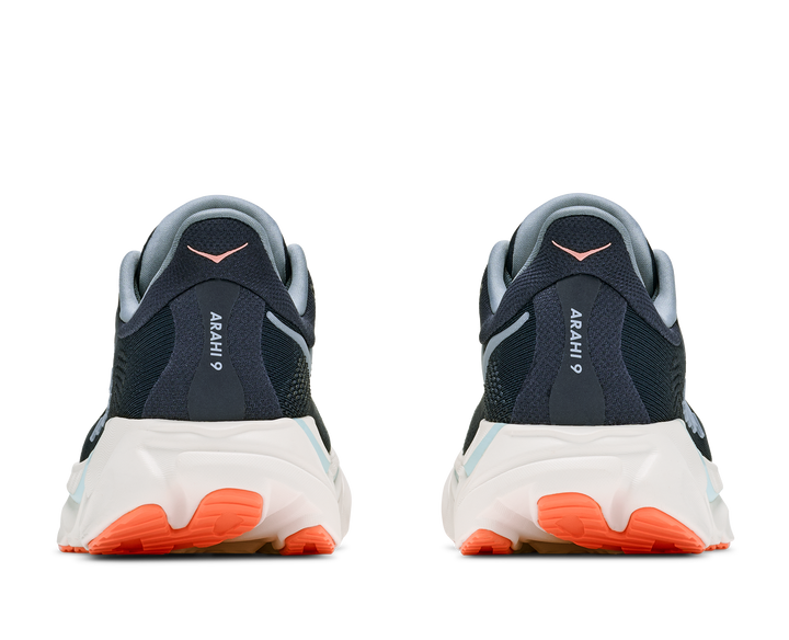 hoka arahi 9 wide women's | varsity navy faded navy