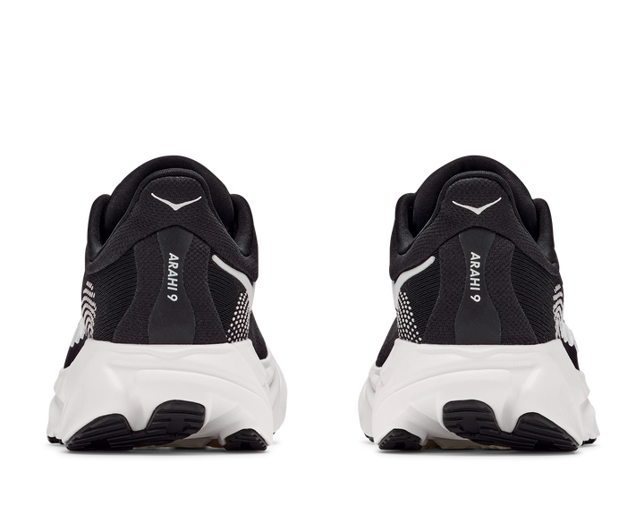 hoka arahi 9 extra wide men's | black white