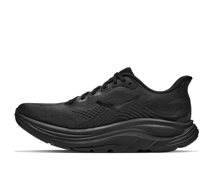 hoka clifton 11 wide men's | black black