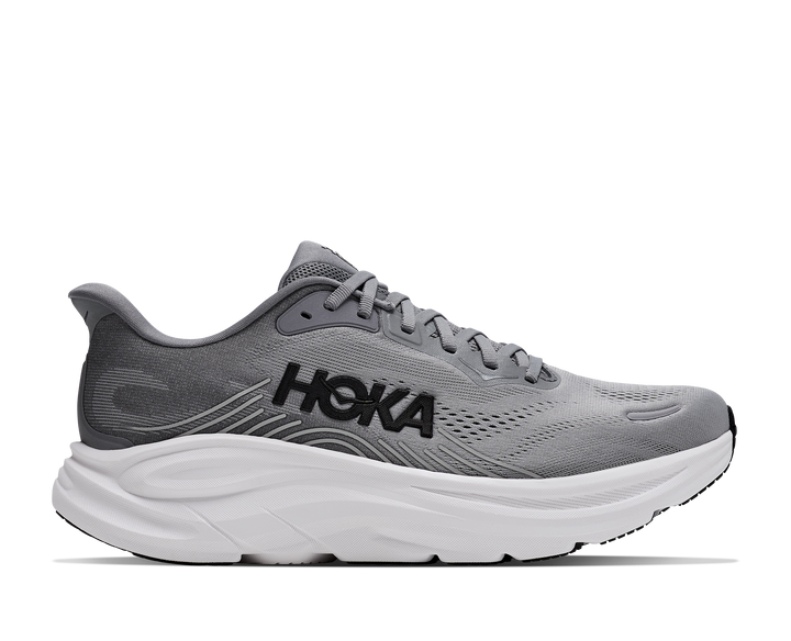 hoka clifton 11 wide men's | galactic grey stellar grey