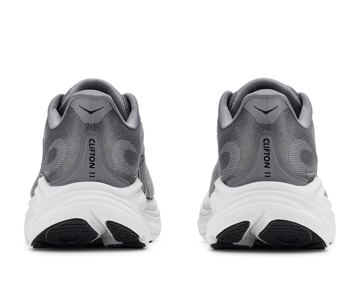 hoka clifton 11 wide men's | galactic grey stellar grey