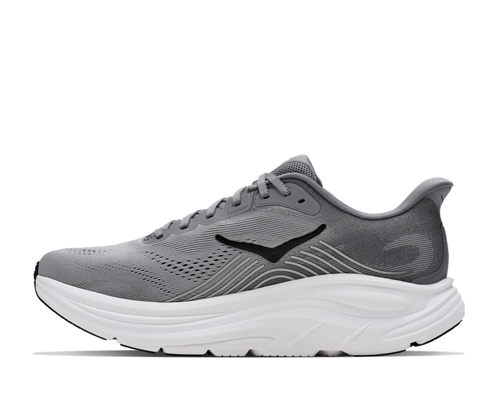 hoka clifton 11 wide men's | galactic grey stellar grey