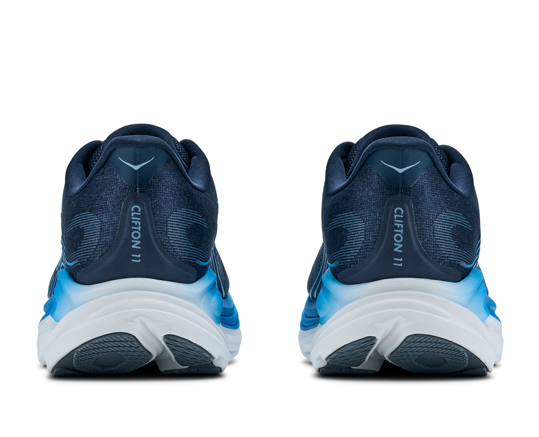 hoka clifton 11 wide men's | varsity navy faded navy