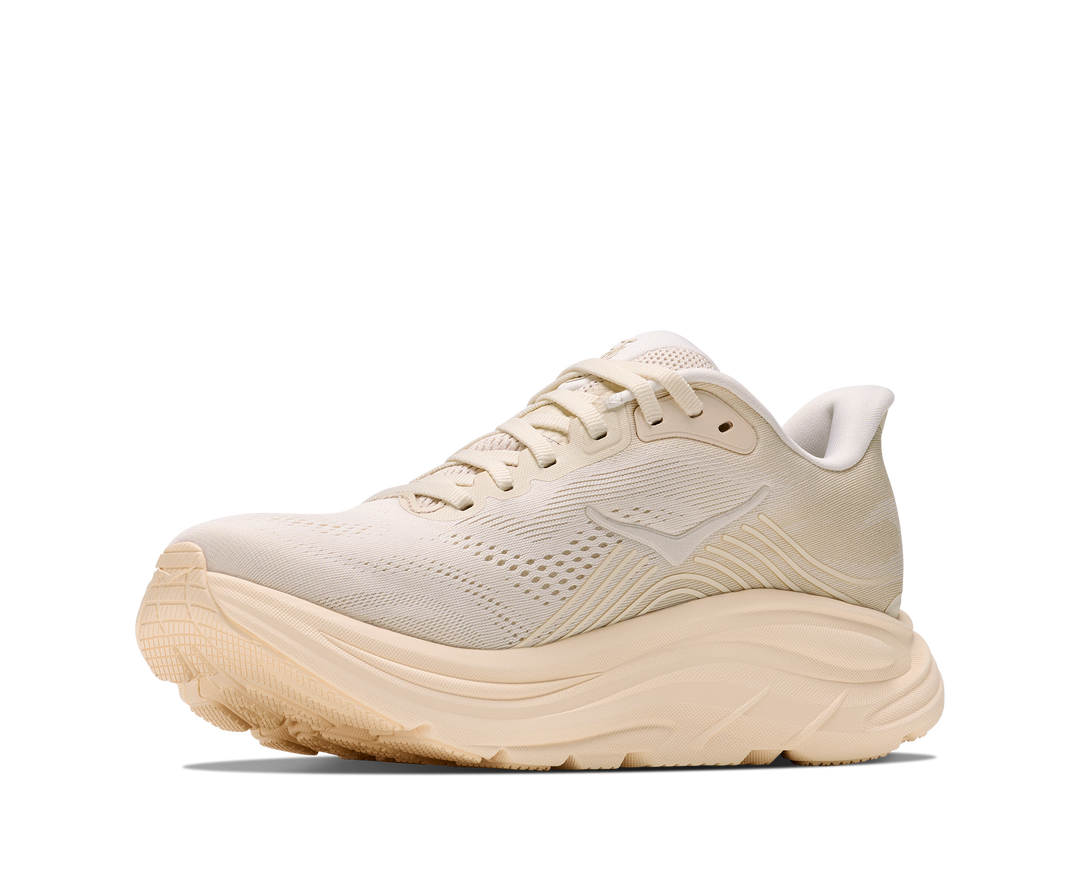 hoka clifton 11 wide women's | alabaster oak milk