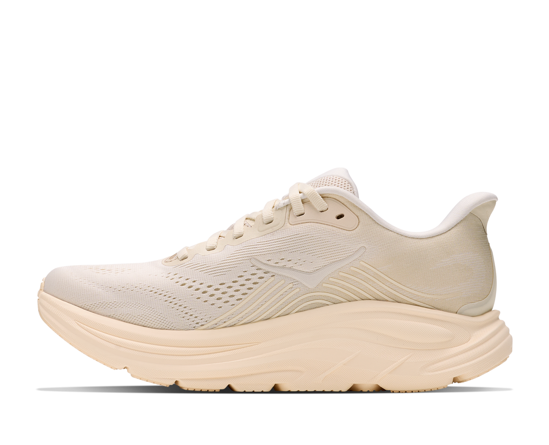 hoka clifton 11 wide women's | alabaster oak milk