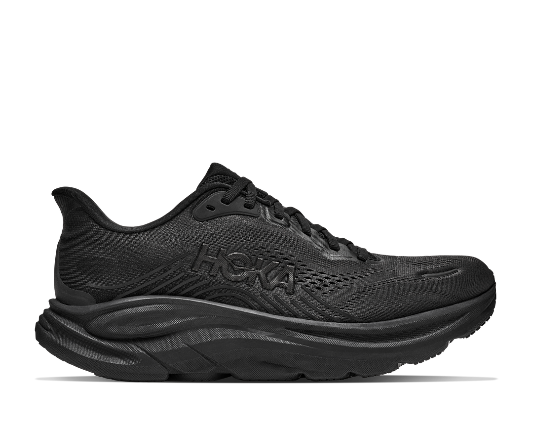 hoka clifton 11 wide women's | black black