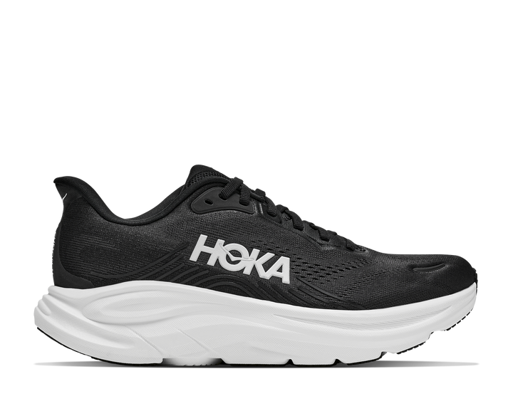 hoka clifton 11 extra wide men's | black white