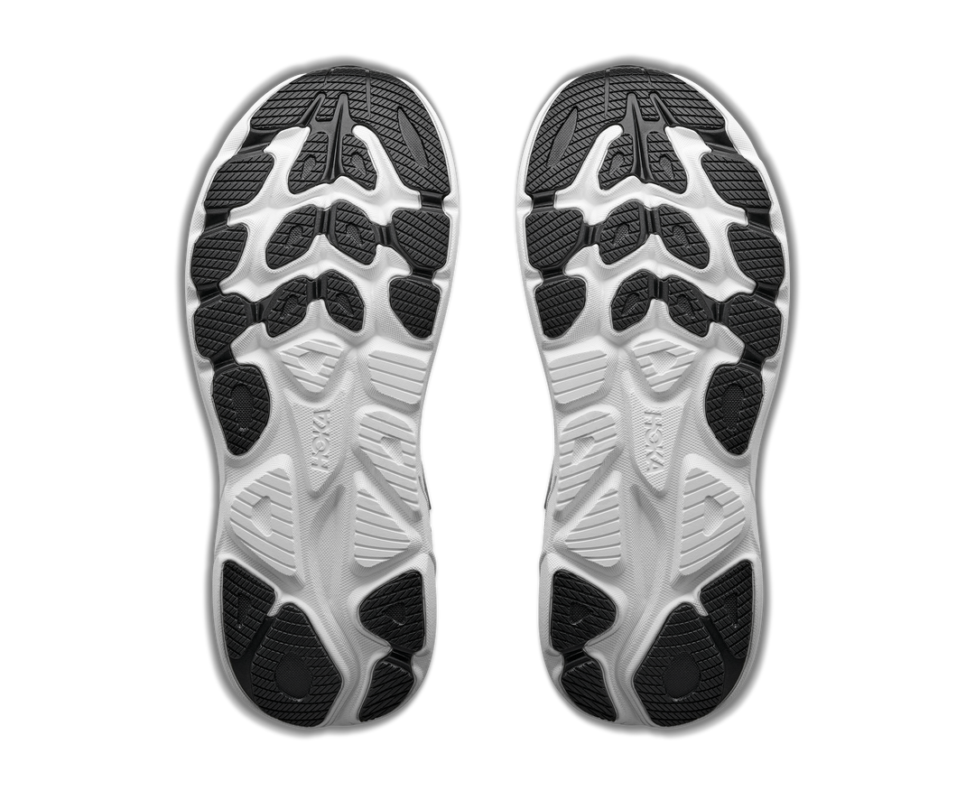 hoka clifton 11 extra wide men's | black white