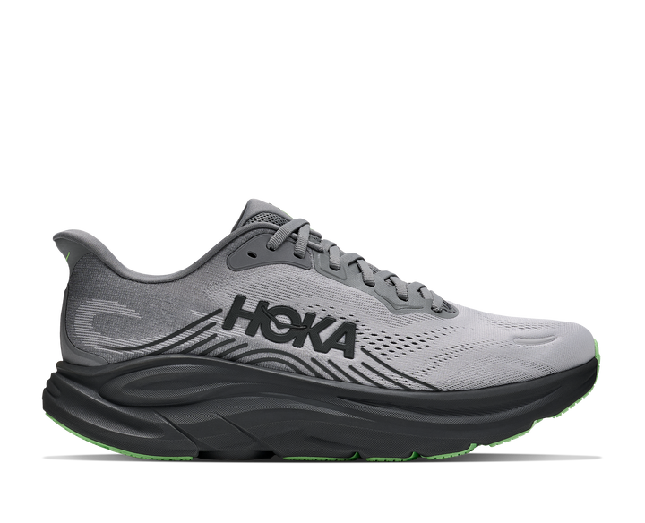 hoka clifton 11 extra wide men's | galactic grey stardust