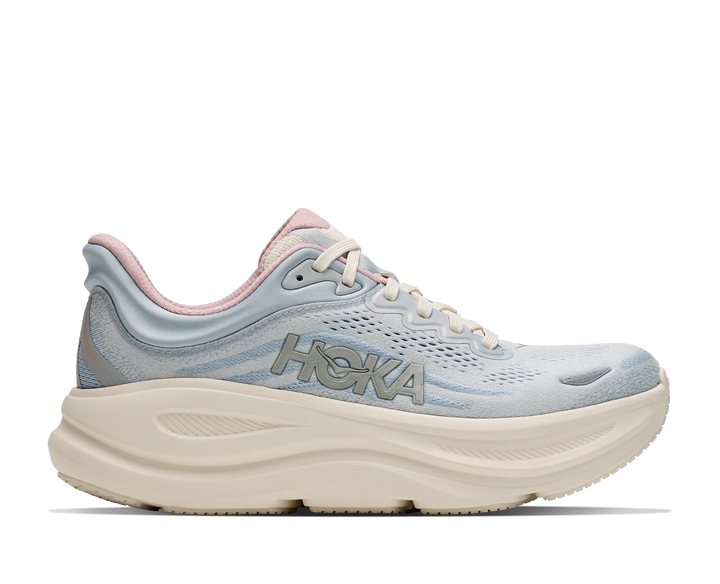 hoka bondi 9 glm women's | alabaster mineral blue