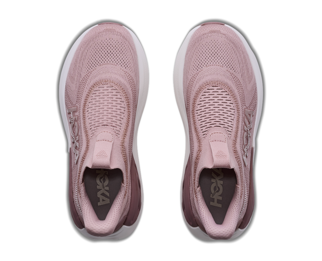 hoka skyward laceless glm women's | pink opal alabaster