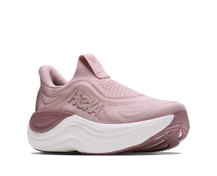 hoka skyward laceless glm women's | pink opal alabaster