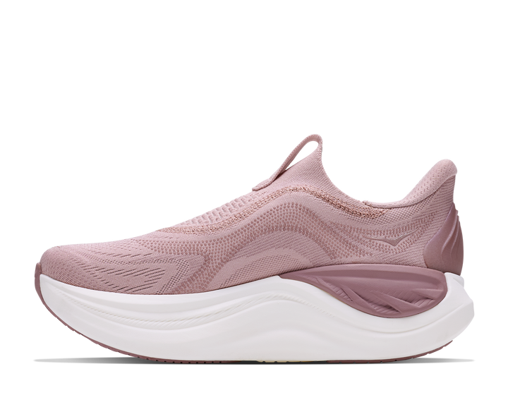 hoka skyward laceless glm women's | pink opal alabaster