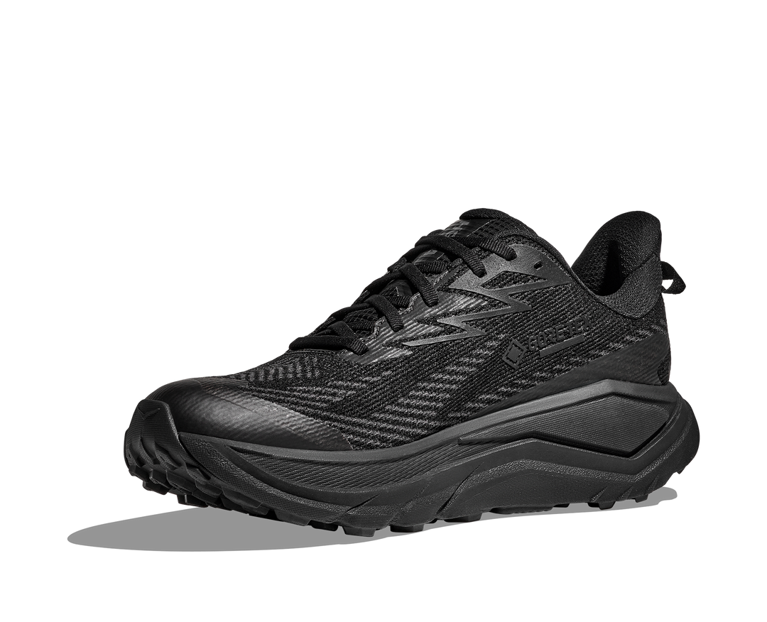hoka challenger 8 gtx wide men's | black carbon black