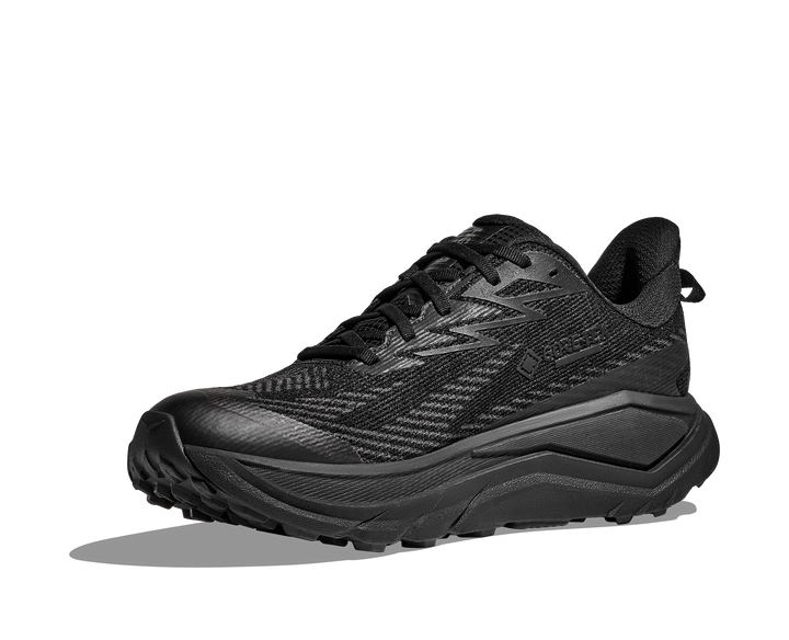 hoka challenger 8 gtx wide men's | black carbon black