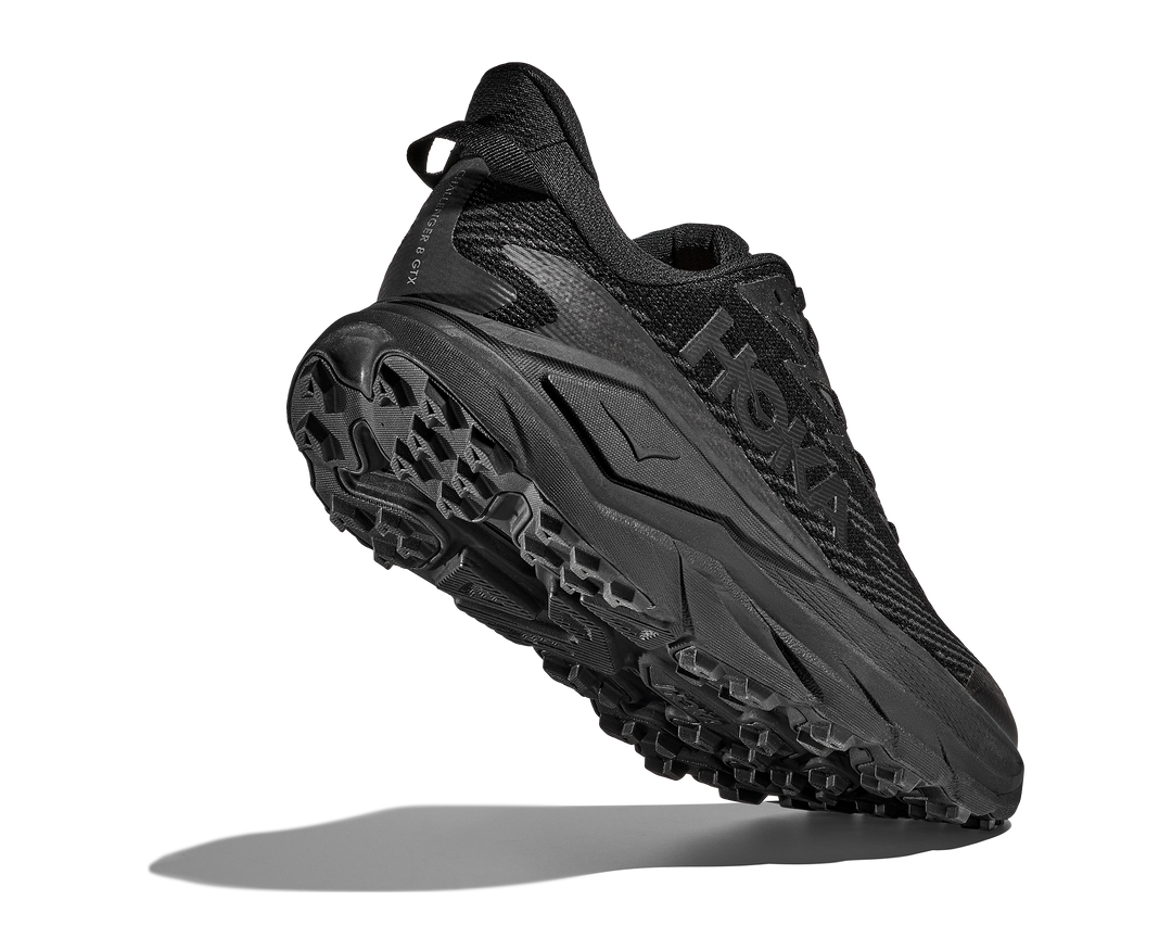 hoka challenger 8 gtx wide men's | black carbon black