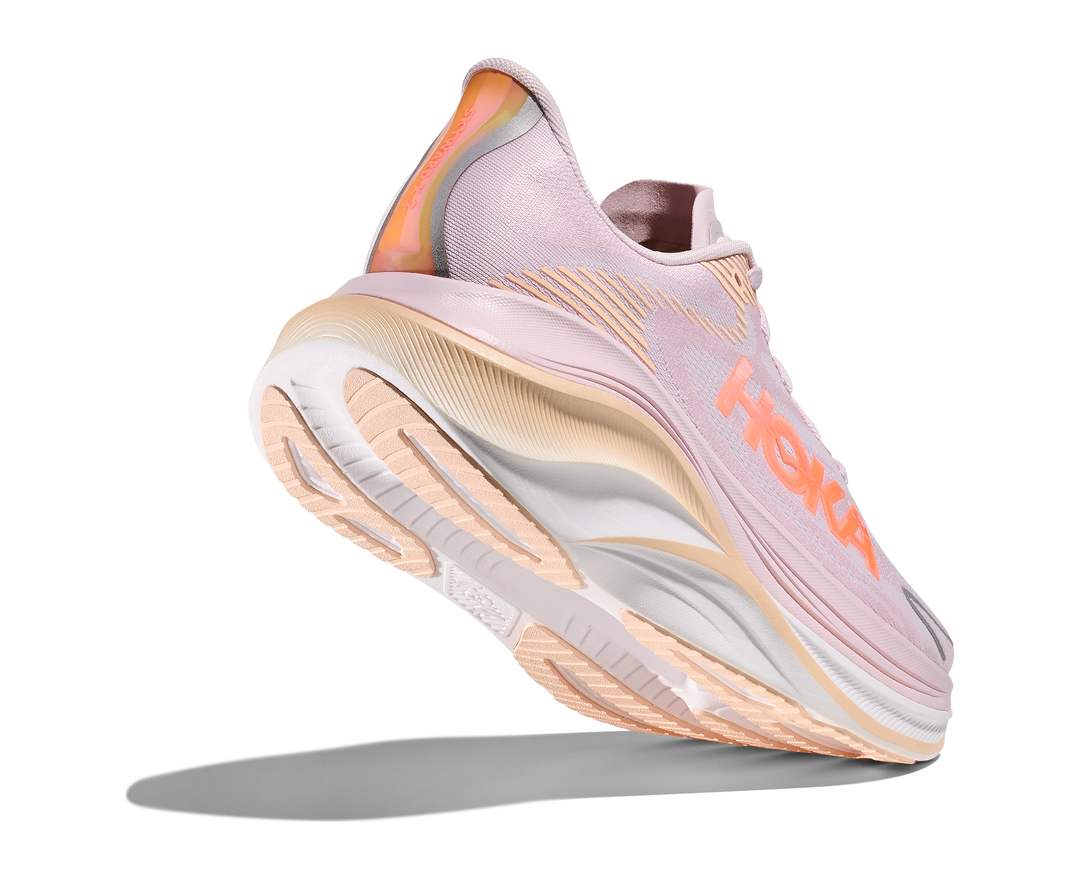 hoka skyward x 2 wide women's | lilac cream / tangerine glow