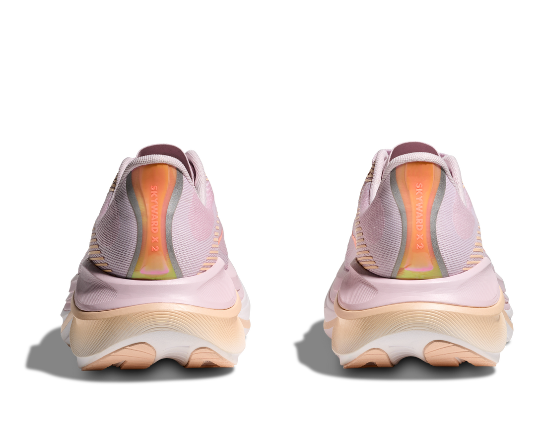 hoka skyward x 2 wide women's | lilac cream / tangerine glow