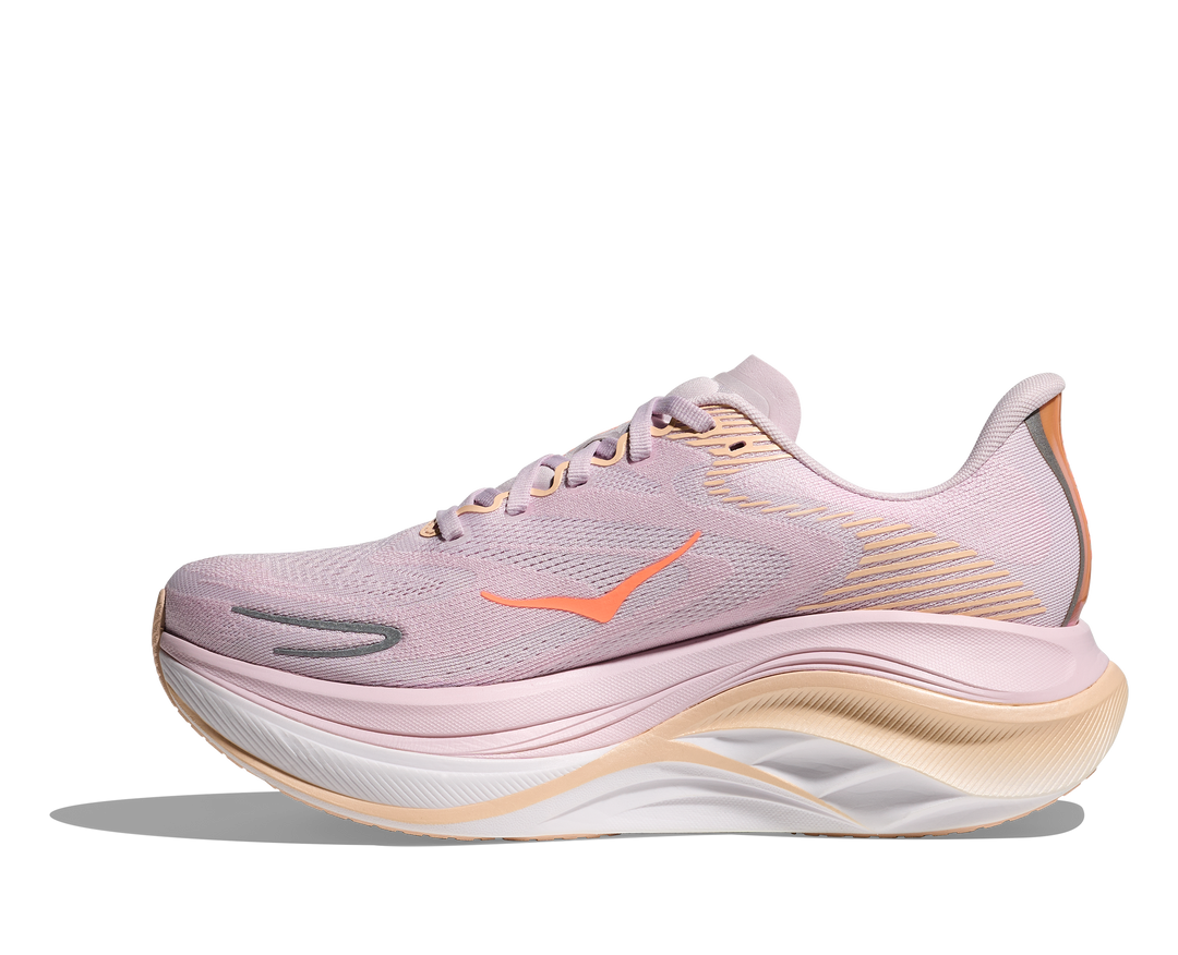 hoka skyward x 2 wide women's | lilac cream / tangerine glow