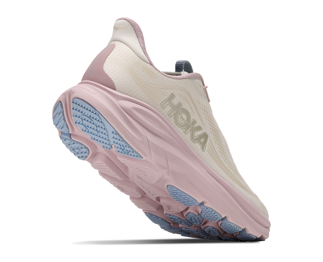 hoka clifton 11 gtx glm women's | alabaster pink opal