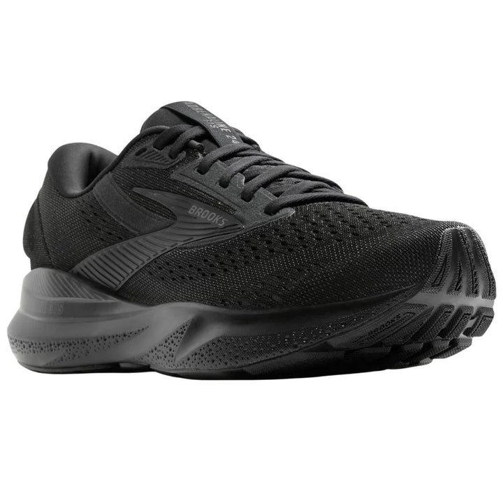 brooks adrenaline gts 24 wide women's | black/black/ebony