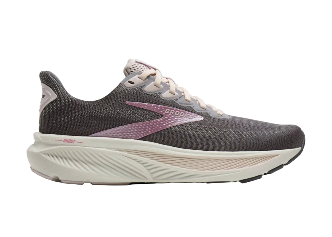 brooks ghost 17 women's | poppy seed/pink/bluewash